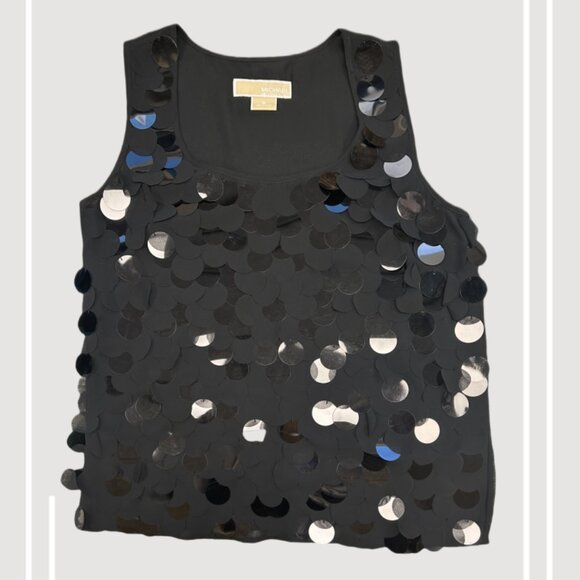 Michael Kors Black Plaque Vest - Picture 1 of 4